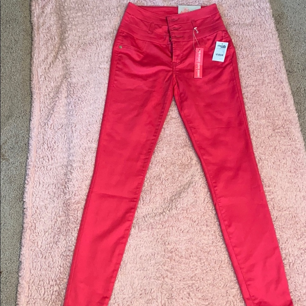 Pink High Waisted Skinny Jeans 💞💗